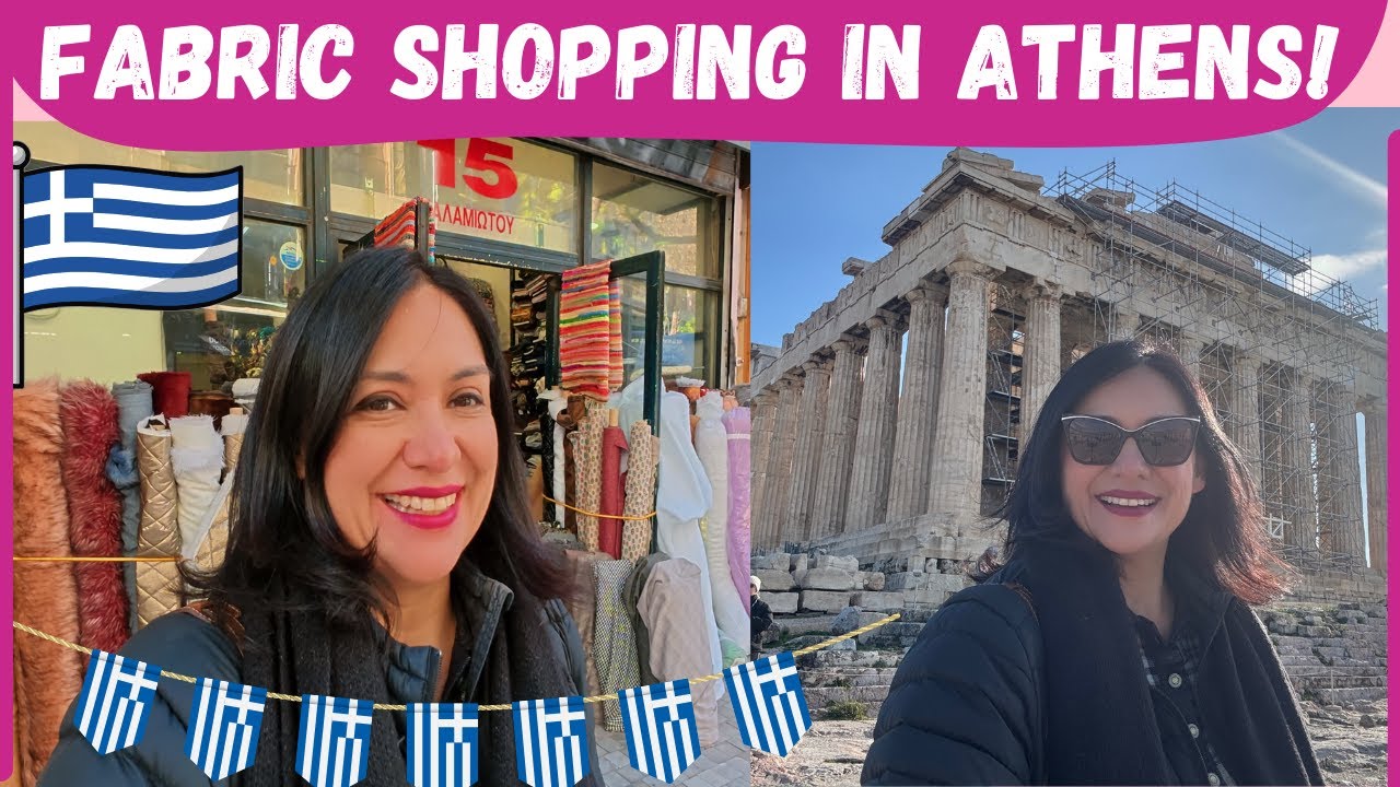 Sightseeing & fabric shopping in Greece (Haul!)