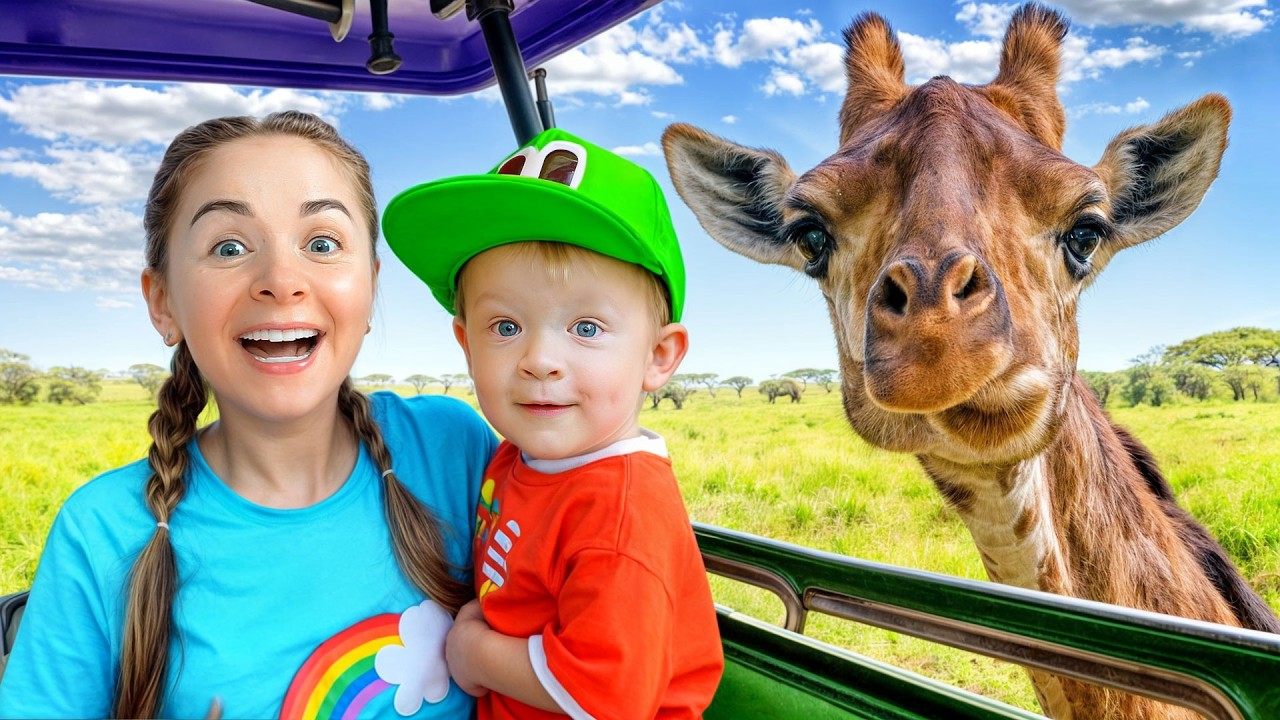 Baby Adam Visits Dubai Safari Park | Fun Family Kids Stories