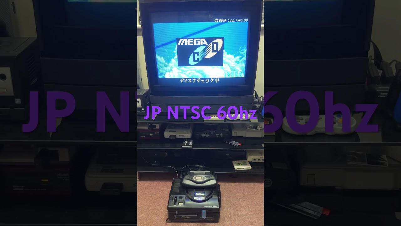 SEGA MEGA CD SWITCHLESS MULTI REGION BIOS DEMO #megadrive #segagenesis  #sega #megacd #segacd #32x