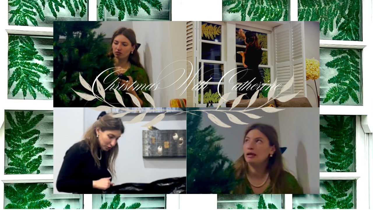 🎄 VLOGMAS | DECORATING A CHRISTMAS TREE & HAND-PAINTED FESTIVE WINDOWS 🎄