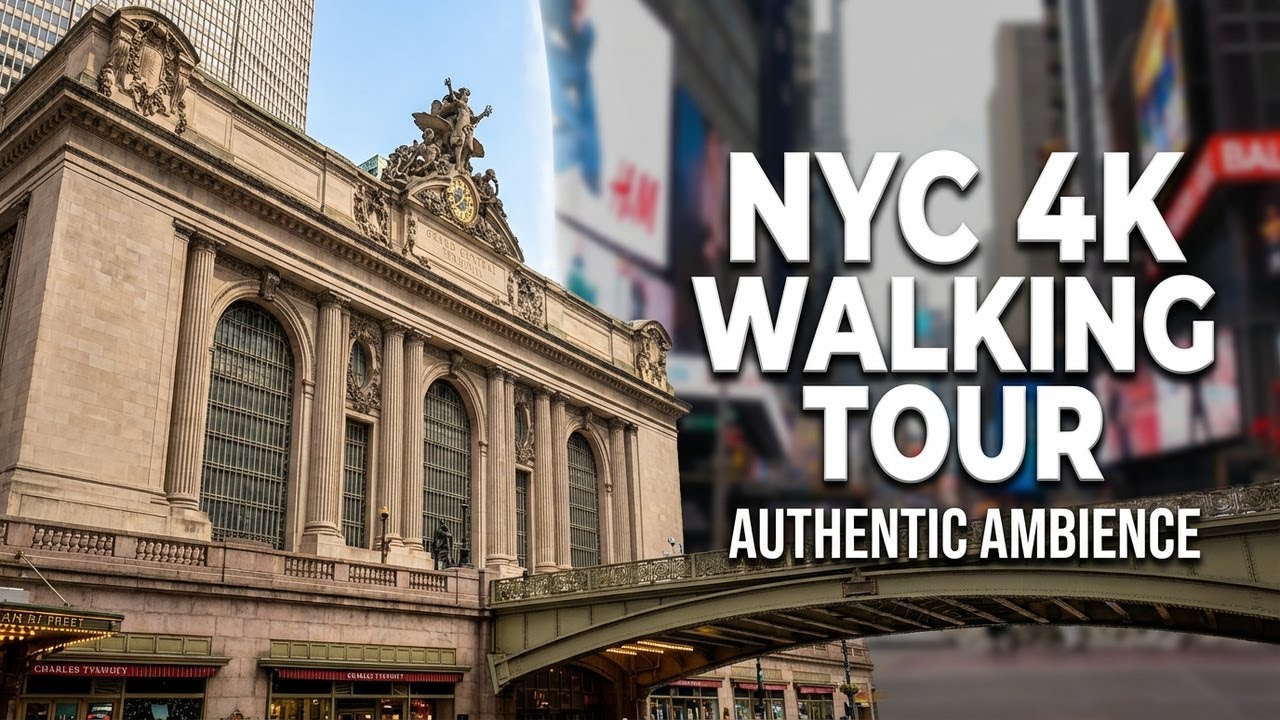42nd Street NYC 4K Afternoon Walk Manhattan Times Square
