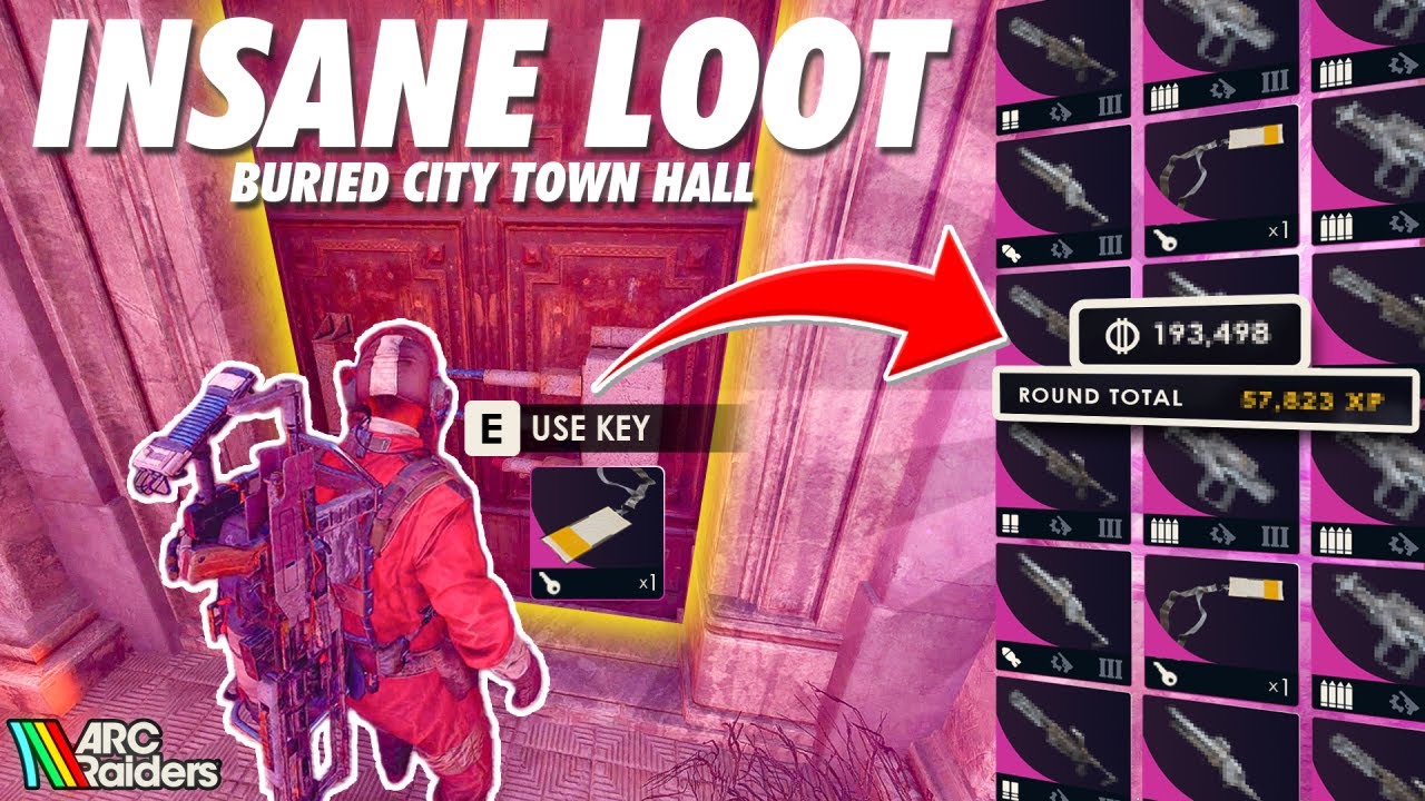 Buried City TOWN HALL KEY Guide! How to Get The INSANE LOOT Inside!!
