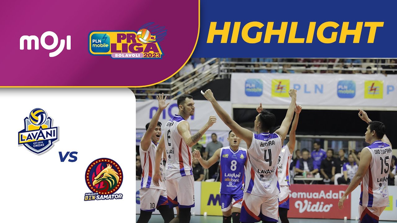 Jakarta Lavani VS Surabaya BIN Samator (3-1) | Highlight PLN Mobile Proliga 2023