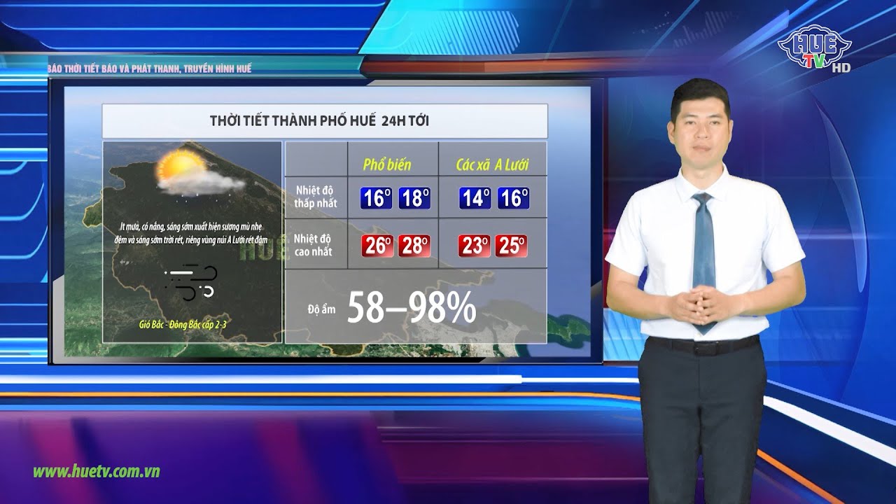 Bản tin thời tiết tối (25/01/2026)