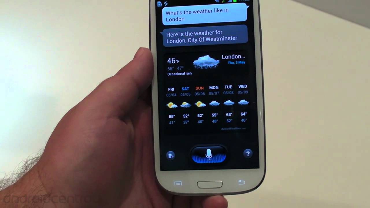 Samsung Galaxy S III S Voice (Siri's competition)
