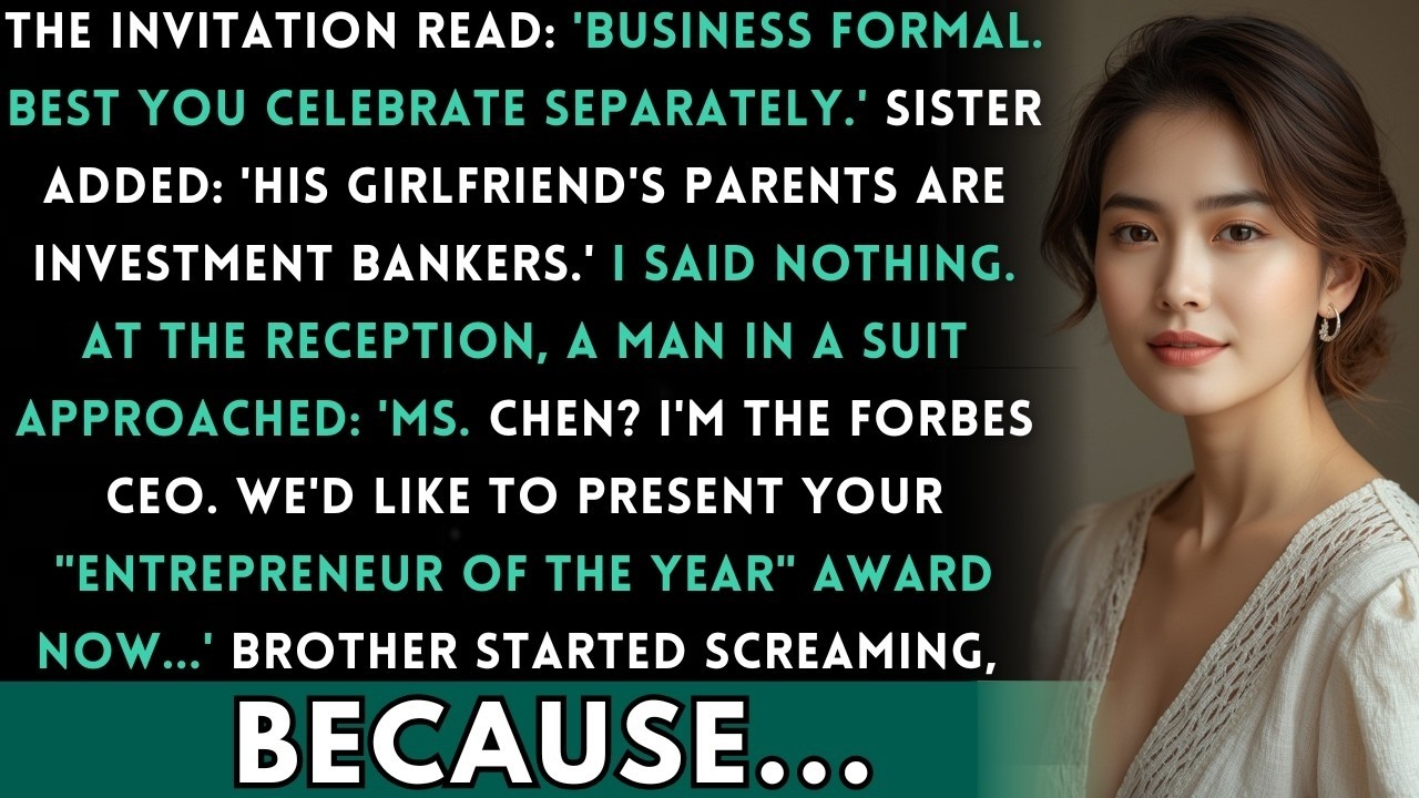 My Brother's Graduation Said 'You'll Stand Out Wrong' — Then Forbes CEO Came For Me...