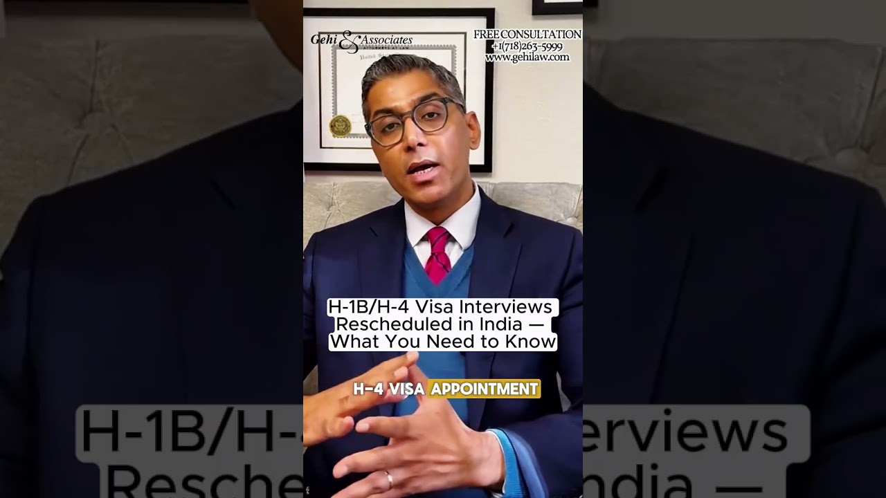 H-1B/H-4 Visa Interviews Rescheduled in India &mdash; What You Need to Know | NYC Immigration Lawyer