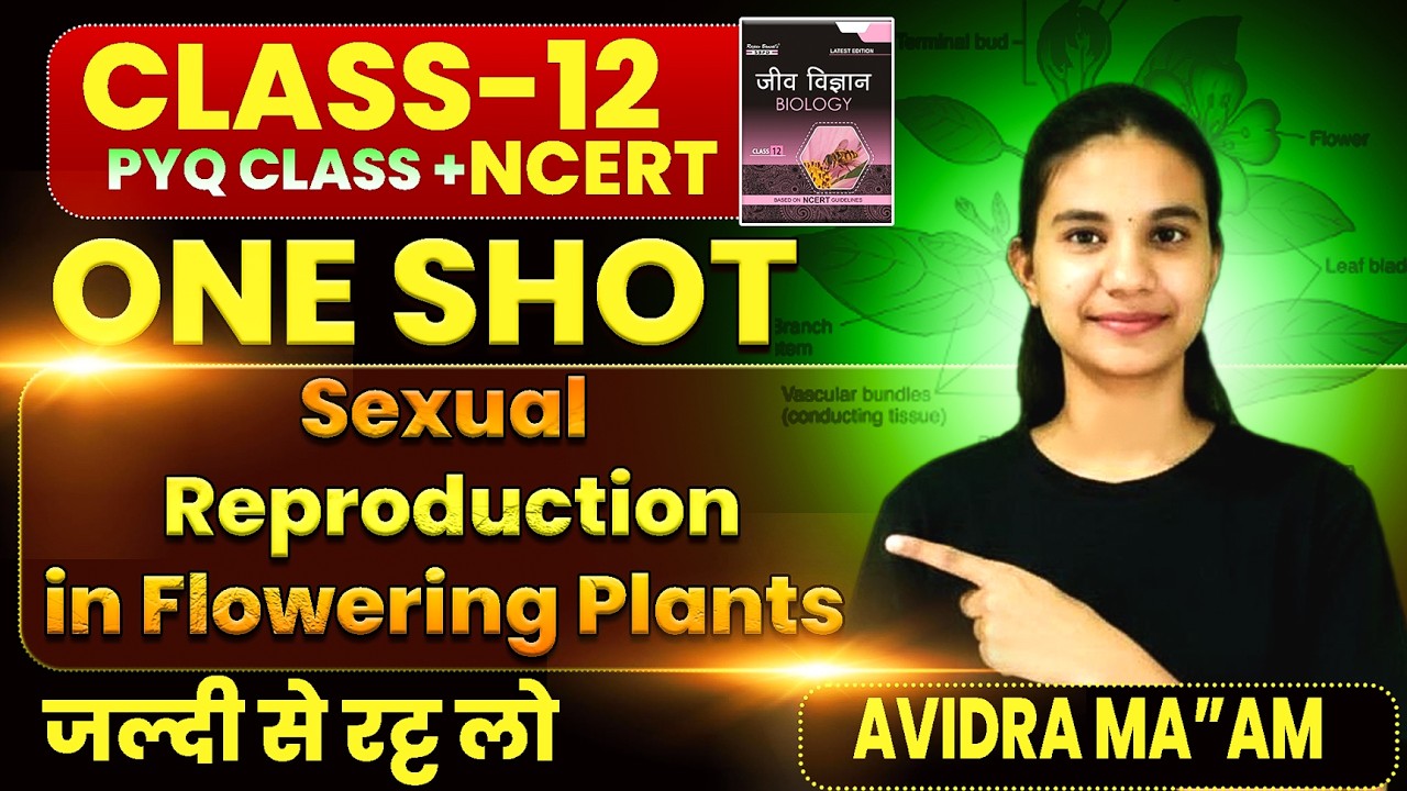 Sexual Reproduction In Flowering Plants Class 12 | NCERT + Diagram + PYQs | BIOLOGY chapter 1