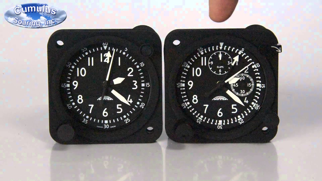 Thommen B13 and B18 Mechanical Aircraft Clocks