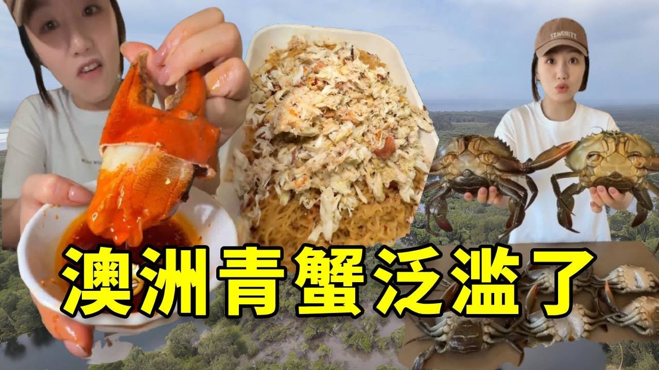 国内卖上千块钱一只的青蟹竟然在澳大利亚泛滥了，我带女友火速赶往澳洲，品尝美味的蟹肉，简直太美味了 #大豪夫妇 #fishing #澳大利亚 #青蟹
