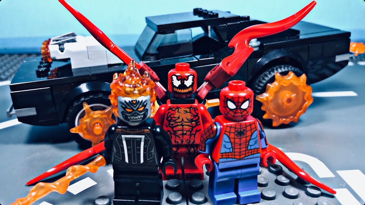 LEGO 76173 Spider-Man and Ghost Rider vs Carnage Stop Motion Speed Build