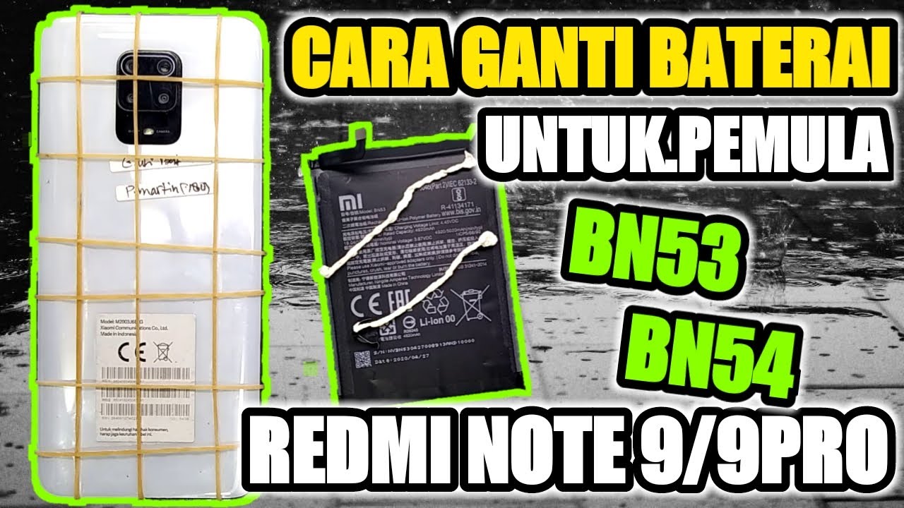 MAU JADI TEKNISI HANDPHONE⁉️ BELAJAR DARI YANG MUDAH DULU‼️ GANTI BATERAI REDMI NOTE 9 PRO