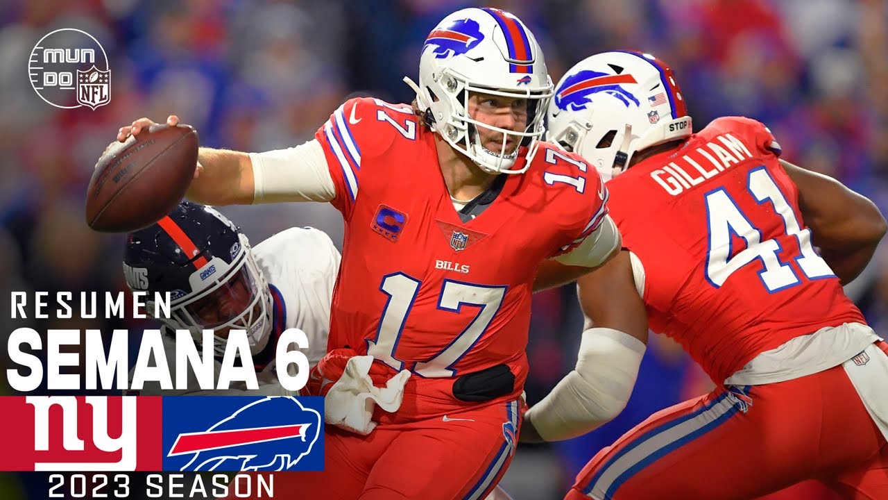 New York Giants vs. Buffalo Bills | Semana 6 NFL 2023 | NFL Highlights Resumen en español