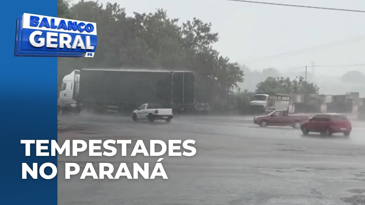Alerta de Tempestades: previsão de chuva forte em todo o Paraná, principalmente no oeste e sudoeste