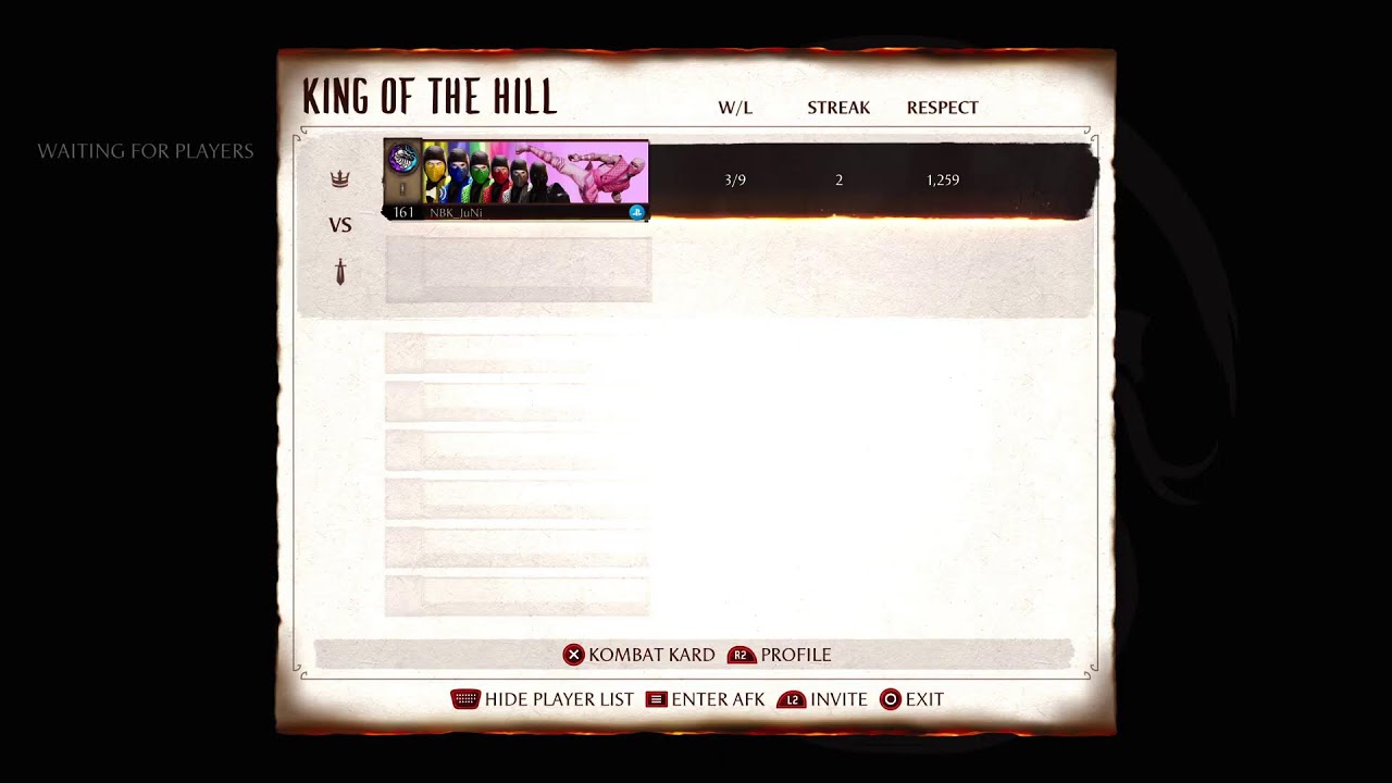 Whole Lotta Game ish/Twitch (The Return Of MK1 KOTH)