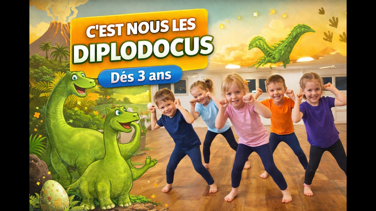 C'est nous les diplodocus - Chanson et chorégraphie sur les dinosaures