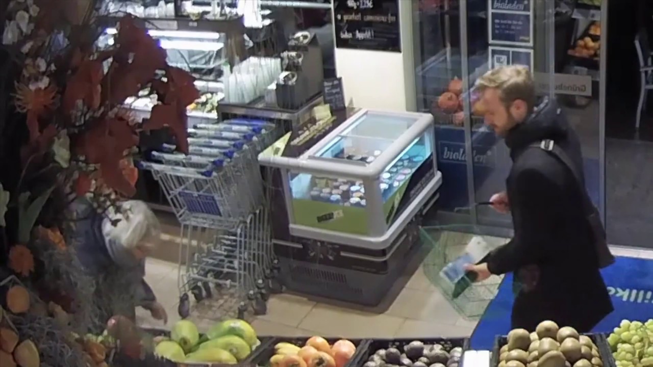 Hövding pops in Supermarkt