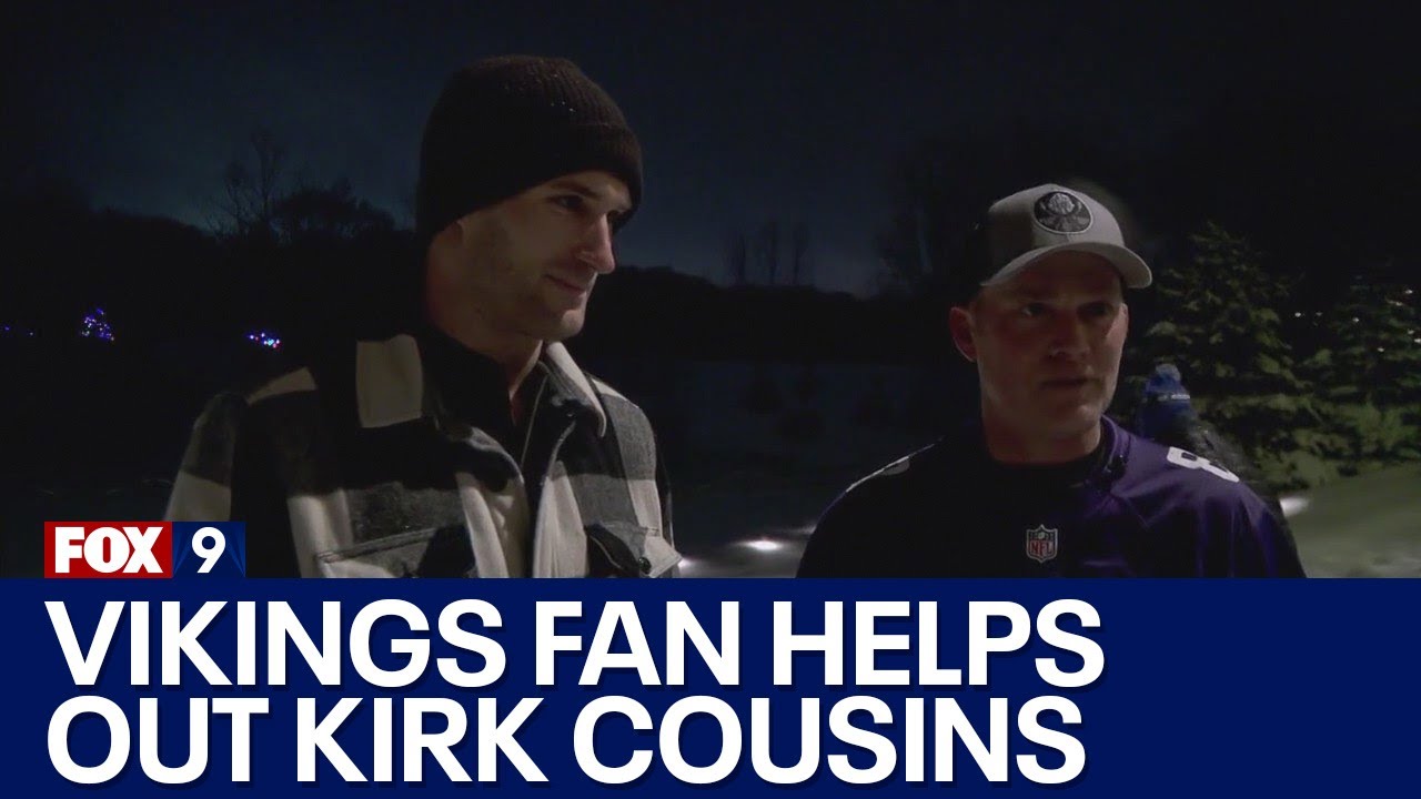 Vikings fan neighbor makes sure Kirk Cousins' driveway stayed clear during snowstorm