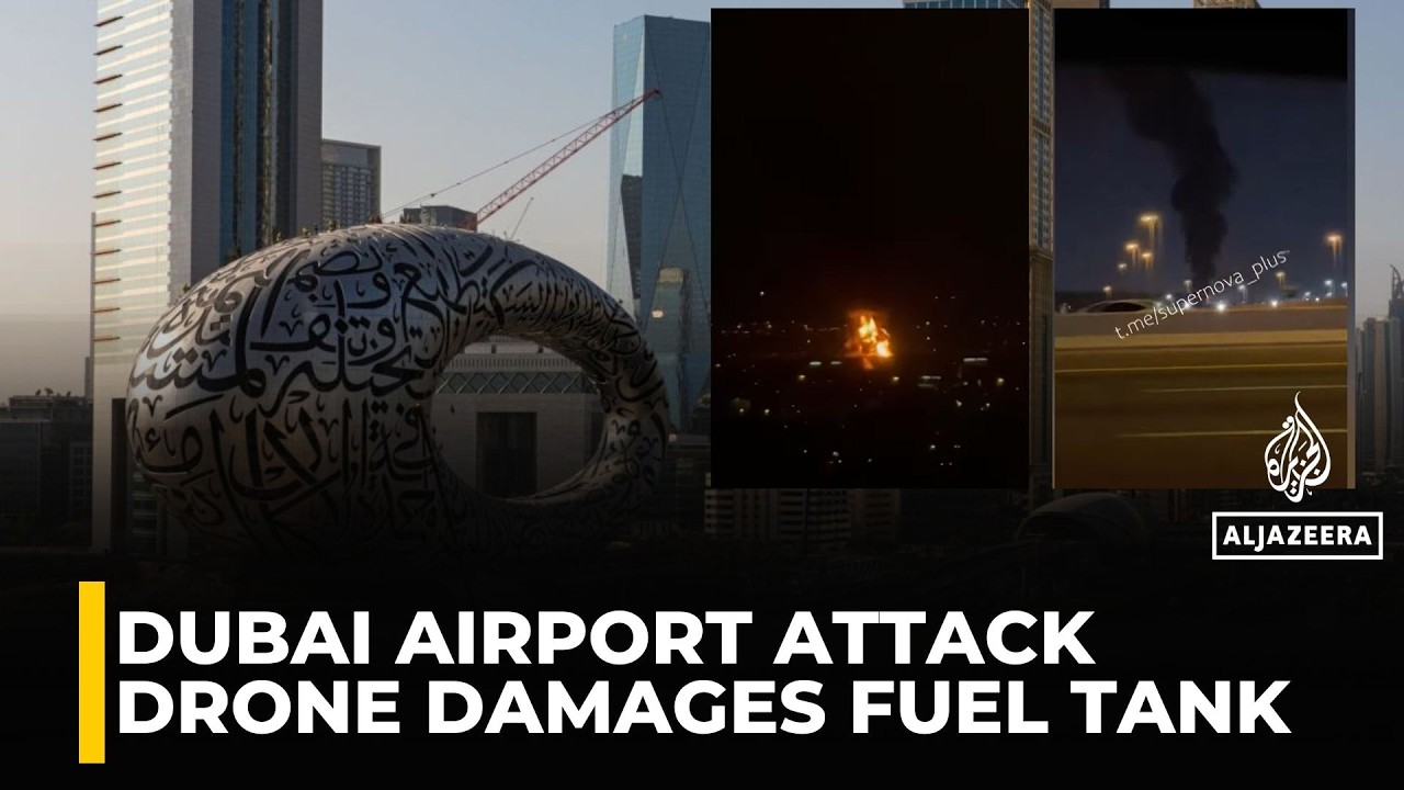 Drone incident near Dubai international airport damages fuel tank