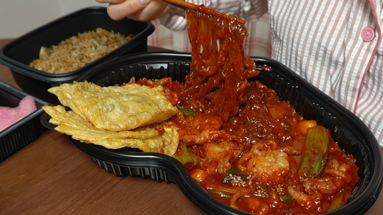 요즘 유행하는 음식 싹다 만들어 먹어보는 자취생 브이로그 (두쫀쿠, 두찜 한우대창닭발,봄동비빔밥, 크림카레당면)