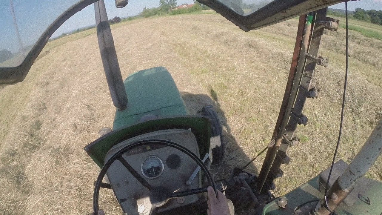 Cabview | Deutz 4506 am Heu schwaden | Uncut | Sound | GoPro |