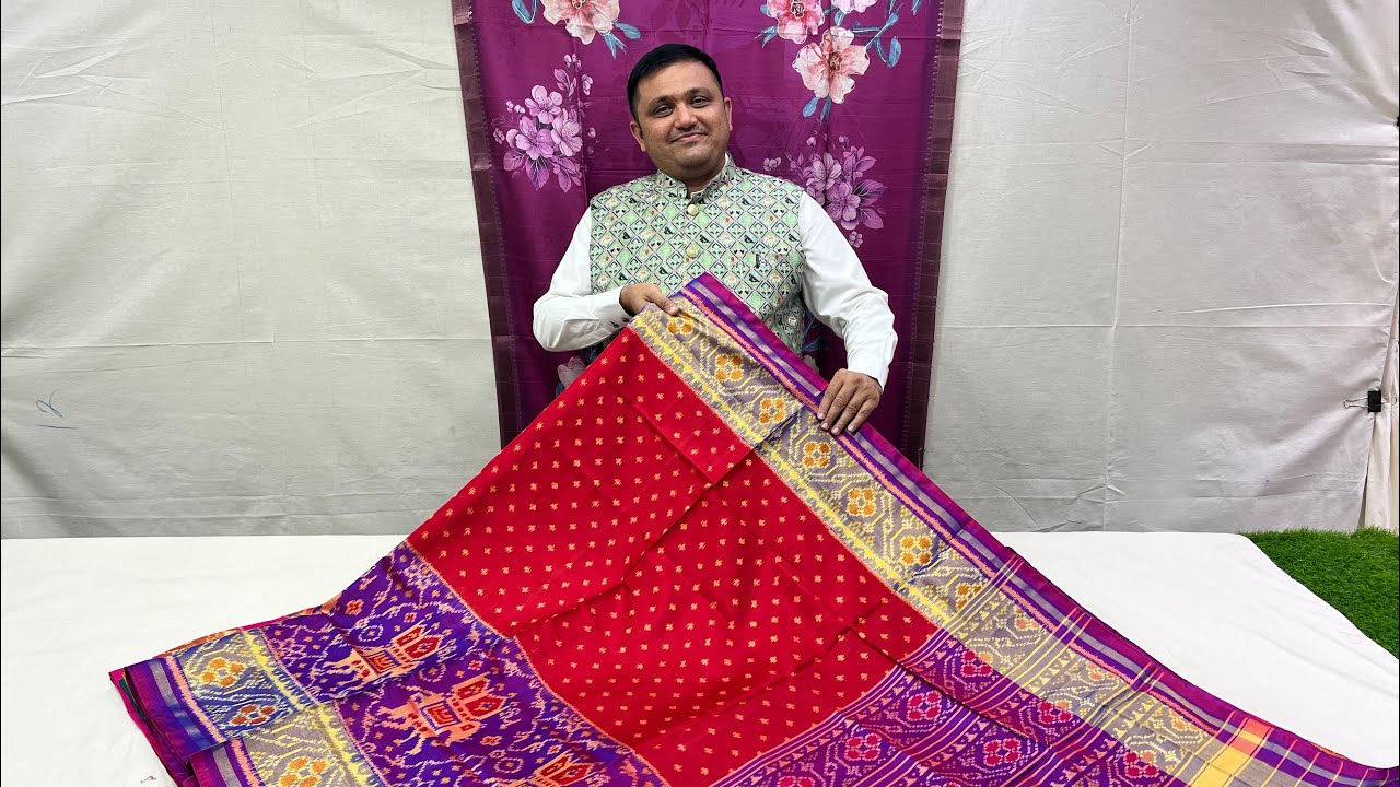Rajkot I Patola saree|patola saree online|best designs of Patola saree #saree #sareelove #handloom 