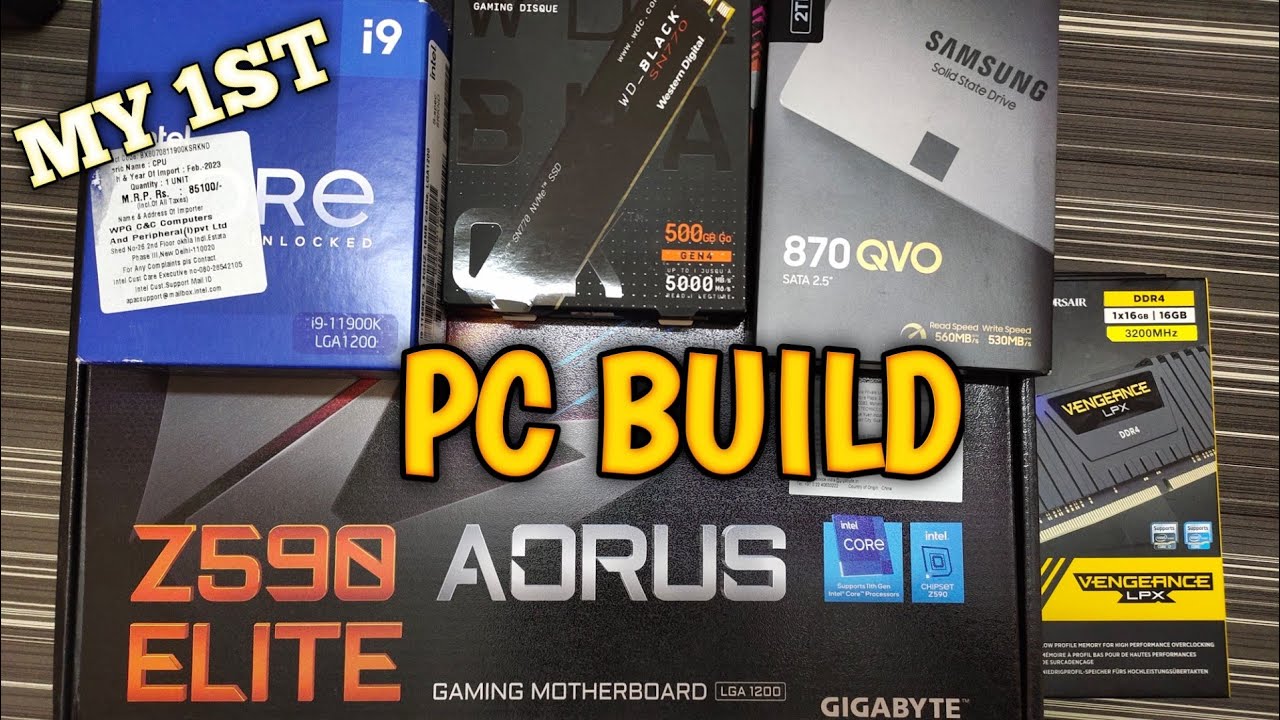 Intel core i9 11900K GIGABYTE Z590 AORUS ELITE WITH GIGABYTE RTX3060 EAGLE GAMING PC