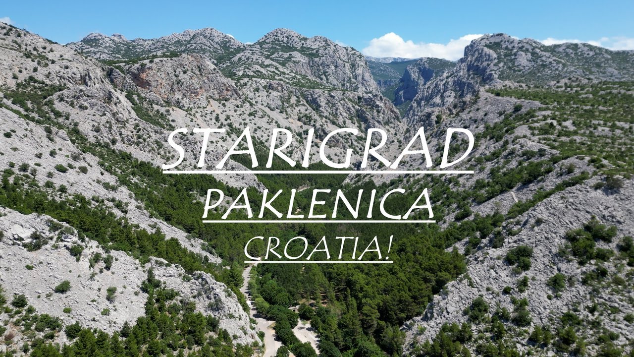 CINEMATIC - TOWN OF STARIGRAD, PAKLENICA IN 4K DRONE VIEW - WHERE THE MOUNTAINS MEET THE SEA!!