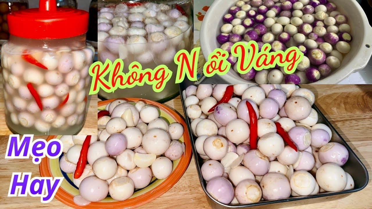 Cách Làm Cà Pháo Muối Chua Trắng Giòn Không Nổi Váng Để Được Lâu | Bếp Nhà Sương