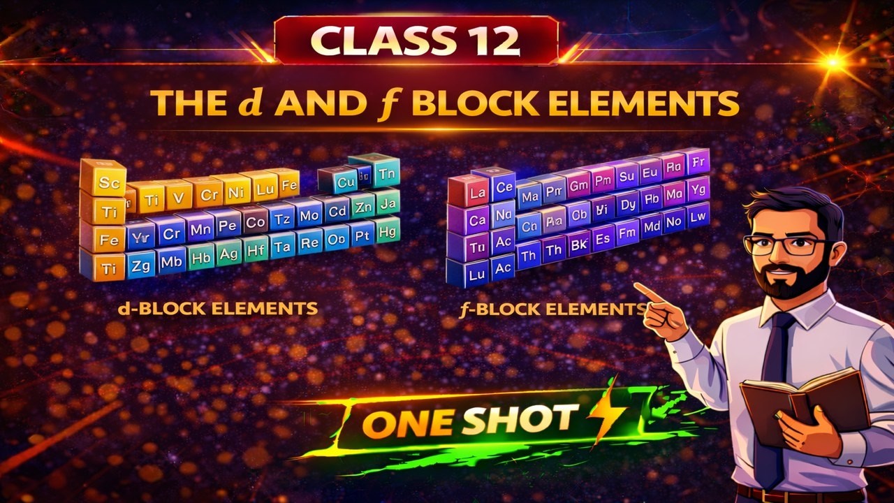 CBSE Class 12 || Chemistry || The d and f block elements || Animation || in English