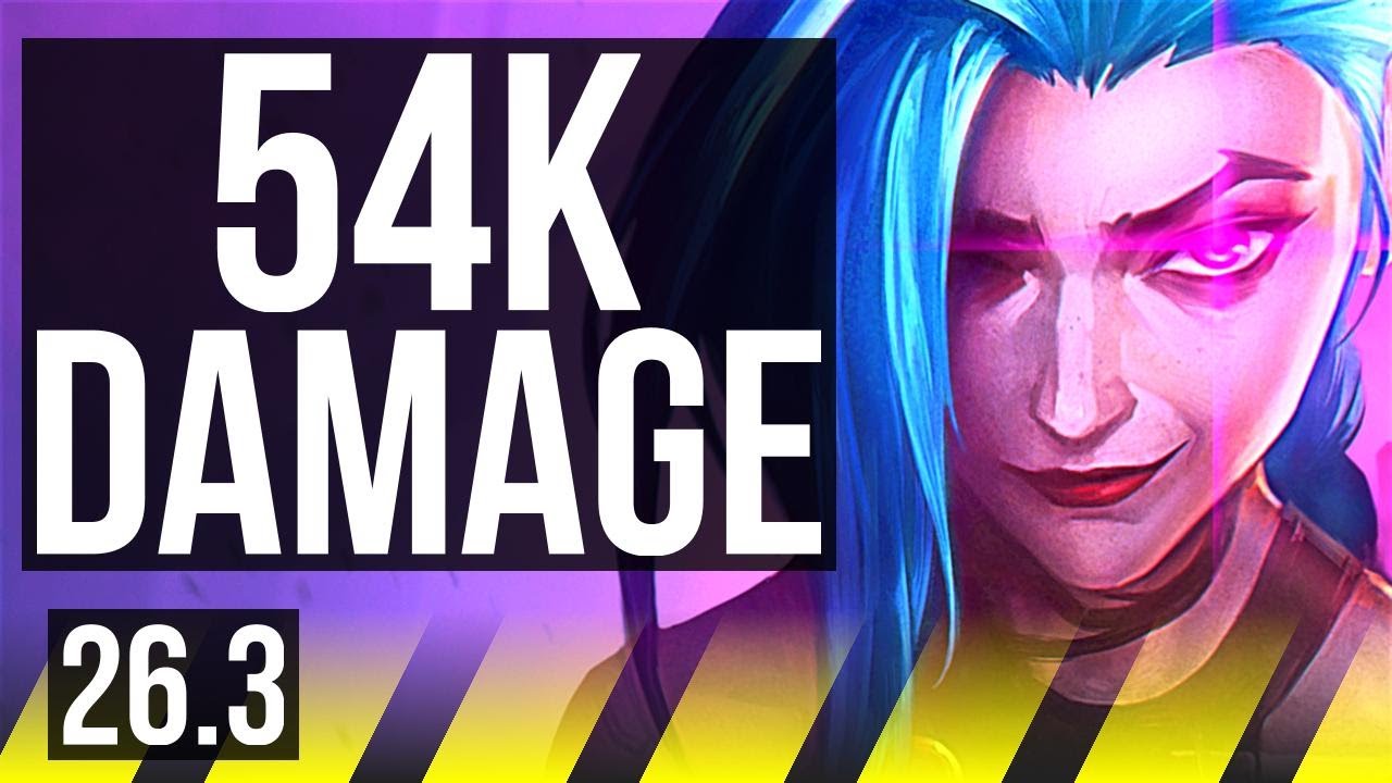JINX & Janna vs CAITLYN & Blitzcrank (ADC) | 54K damage | KR Diamond | 26.3