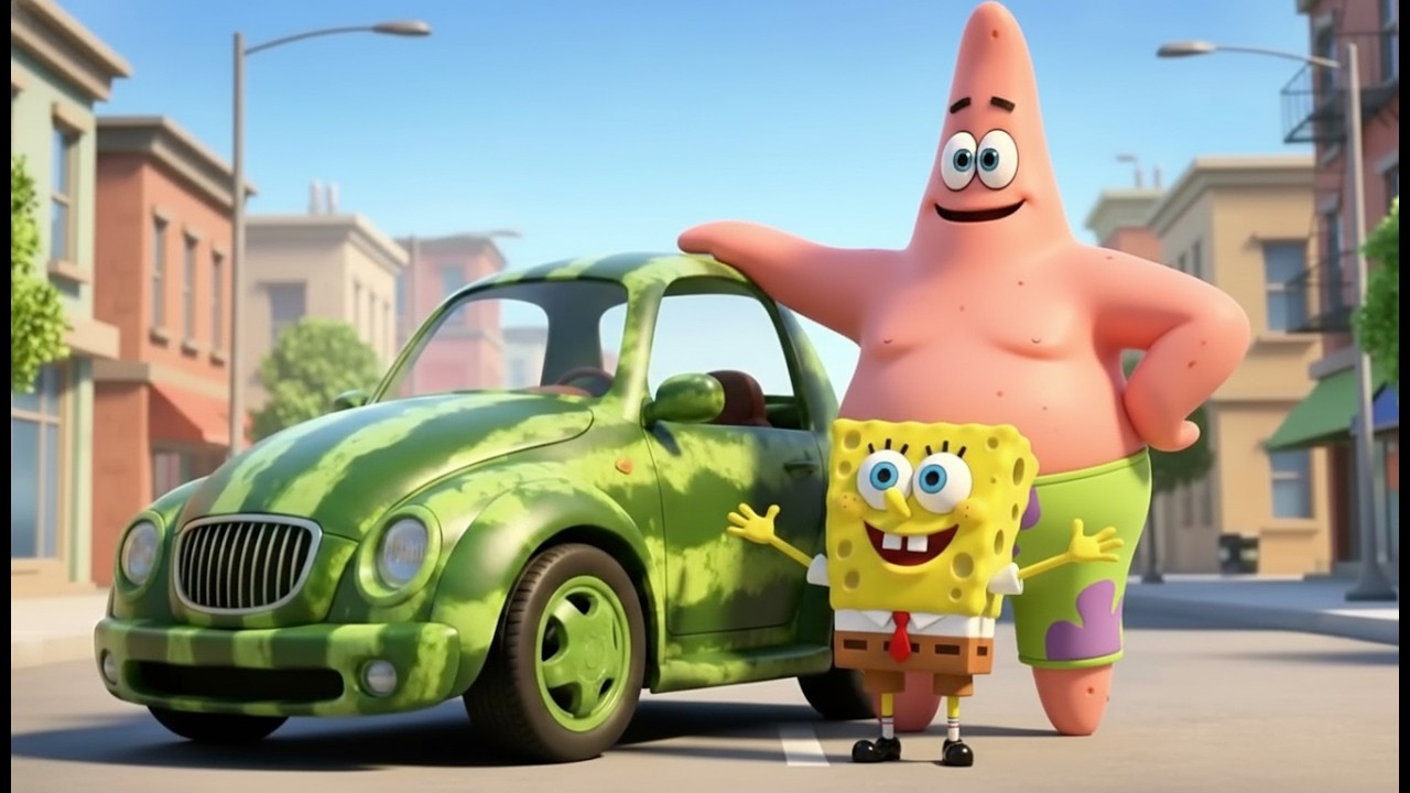 🚗🍉Patrick Star Built a Watermelon Car for SponeBob… Until Someone Ruined Everything