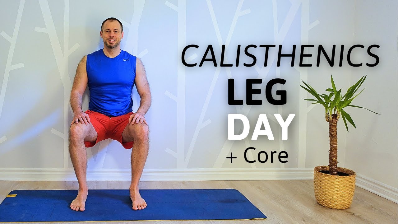 15 MINUTE CALISTHENICS LEG WORKOUT At Home (Beginners To Advanced)