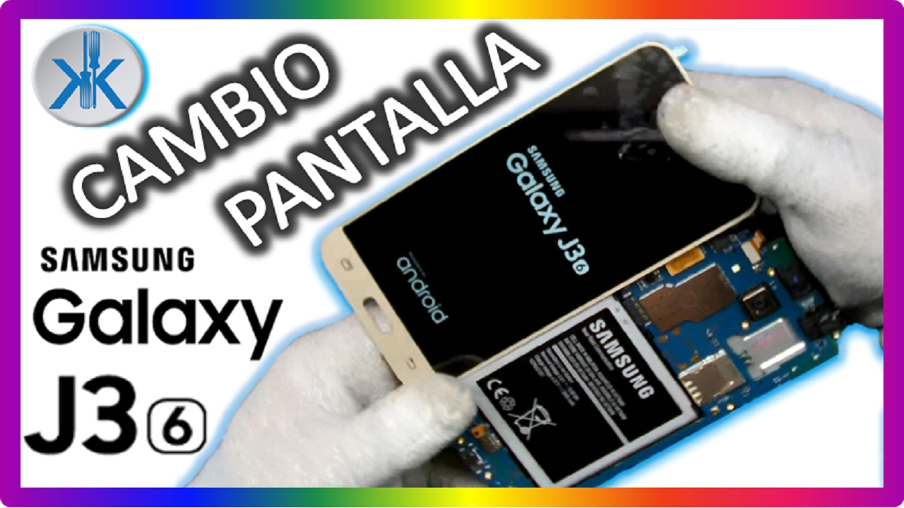 👍 Samsung Galaxy J3 COMO CAMBIAR PANTALLA / táctil y lcd .