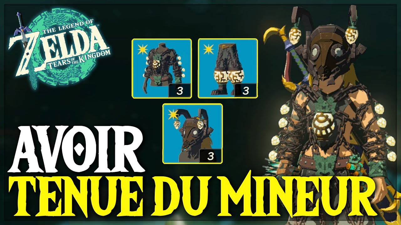 Comment Débloquer la TENUE du MINEUR dans Zelda Tears of the Kingdom - TUTO ZELDA TOTK