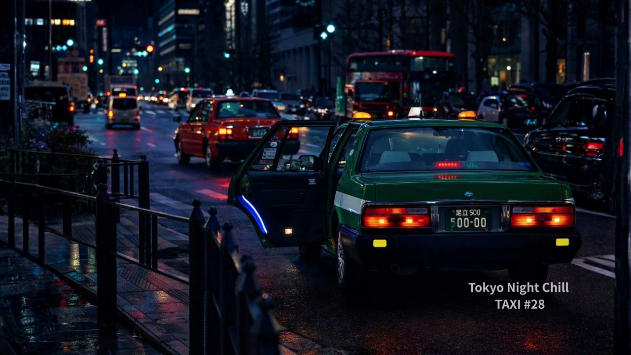 Tokyo Night Chill  TAXI #28 Minimal Lofi Instrumental (1 Hour)