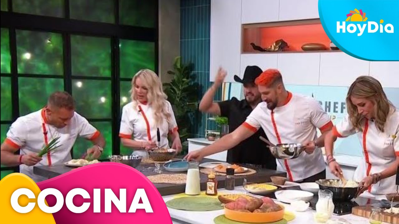Los finalistas de Top Chef VIP 4 se enfrentan en el reto del mejor puré | Hoy Día | Telemundo