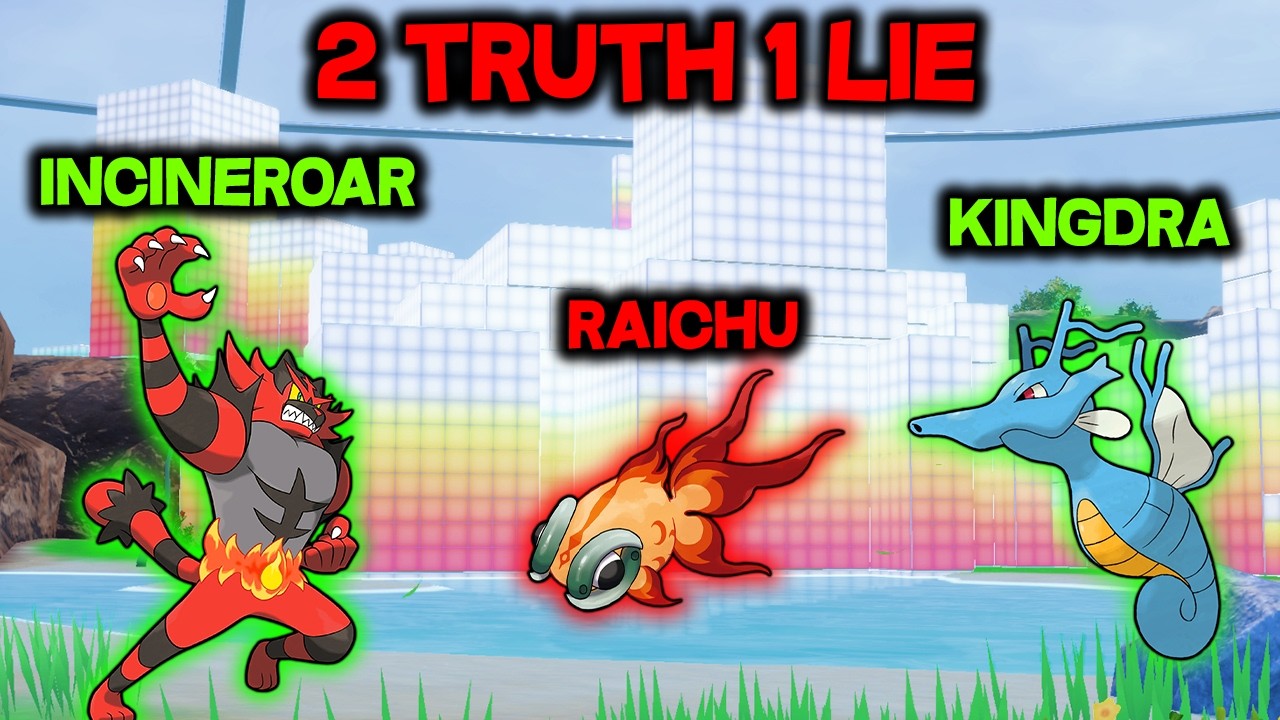 We Play Two Truths One Lie for Pokemon...Then we FIGHT!