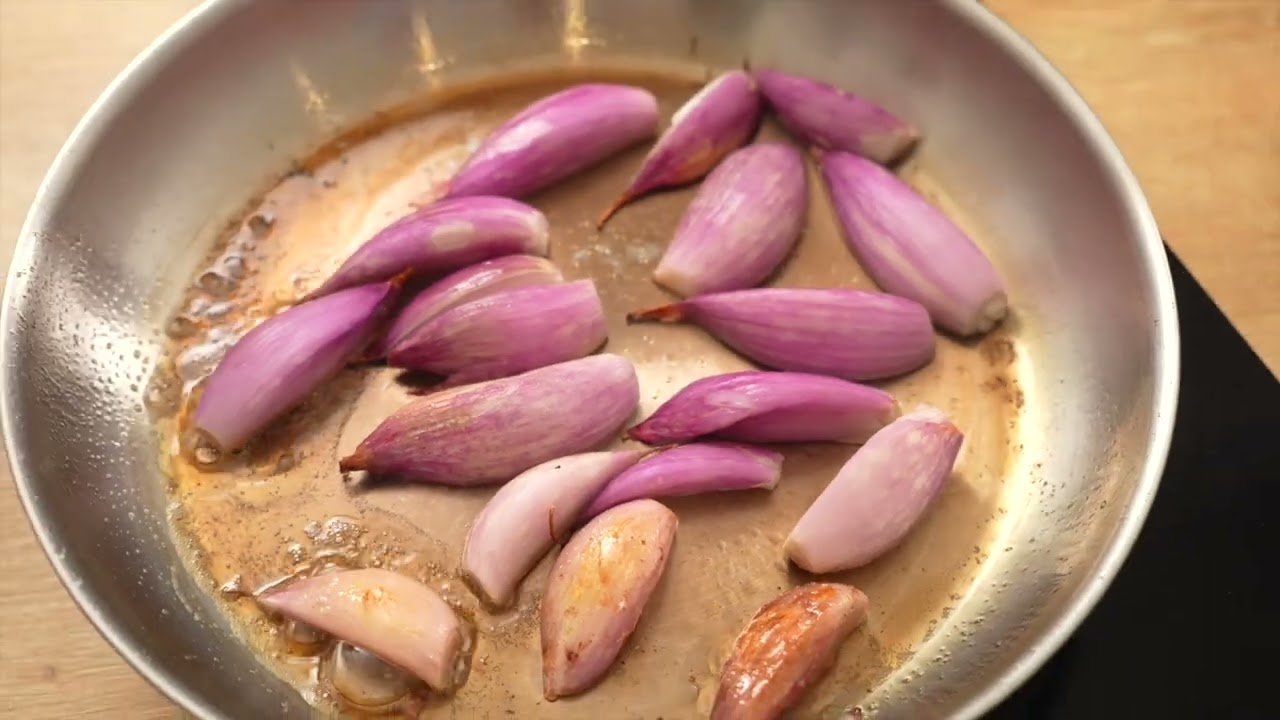 Pavé de bœuf, échalotes confites & jus réduit - Tefal
