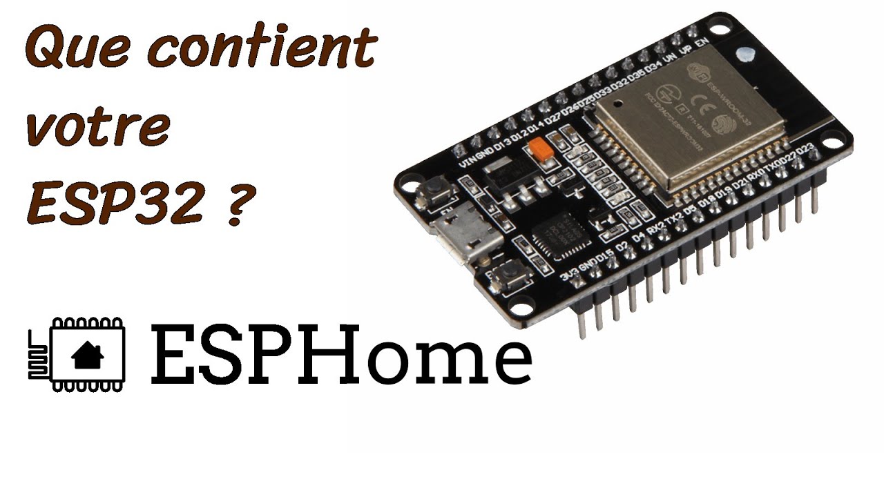 Que contient votre ESP32 ? Touchpad, bouton, led, ... - ESPHome