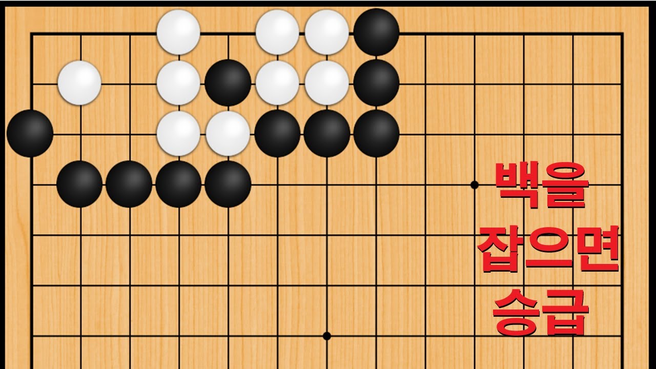 바둑 묘수 사활 - 고수를 멕이는 묘수가 나옵니다. 백을 잡아보세요
