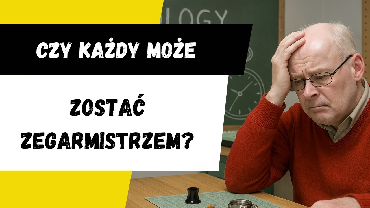 Czy każdy może zostać zegarmistrzem🤔