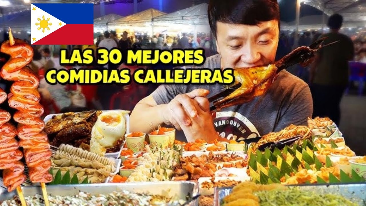 Probé 30 Comidas Callejeras de Filipinas Que Tienes Que Comer!
