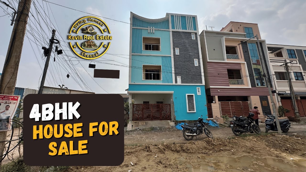 ID 2495 - New House For Sale in Thiruverkadu || 4BHK || North Facing || 24Ft Road ||