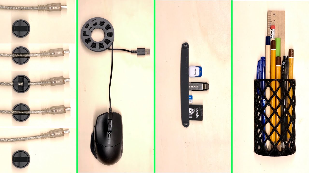 Revolutionize Your Desk: 4 Essential 3D-Printed Tools!