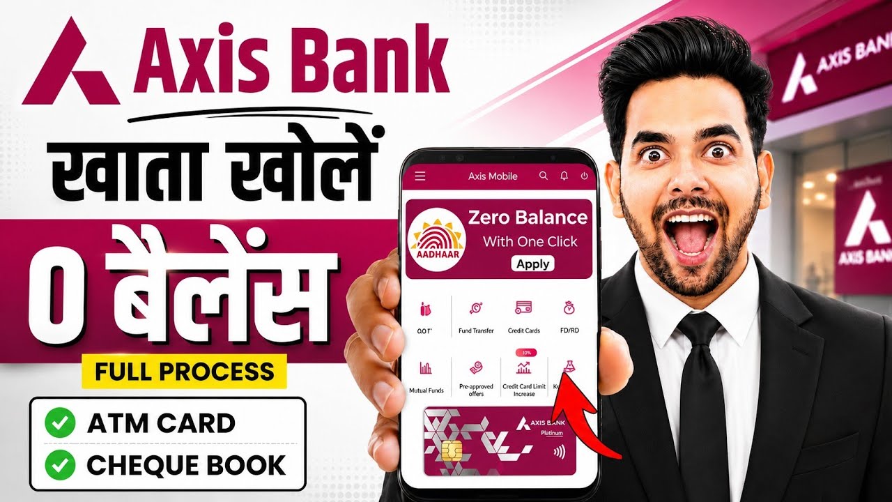 Axis Bank Zero Balance Account 2026 | How to Open Axis Bank Zero Balance Account Online | Axis Bank