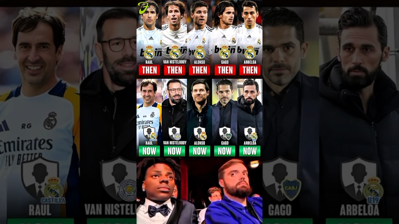Real Madrid Legends Then vs Now | Raul, Van Nistelrooy, Alonso, Gago, Arbeloa