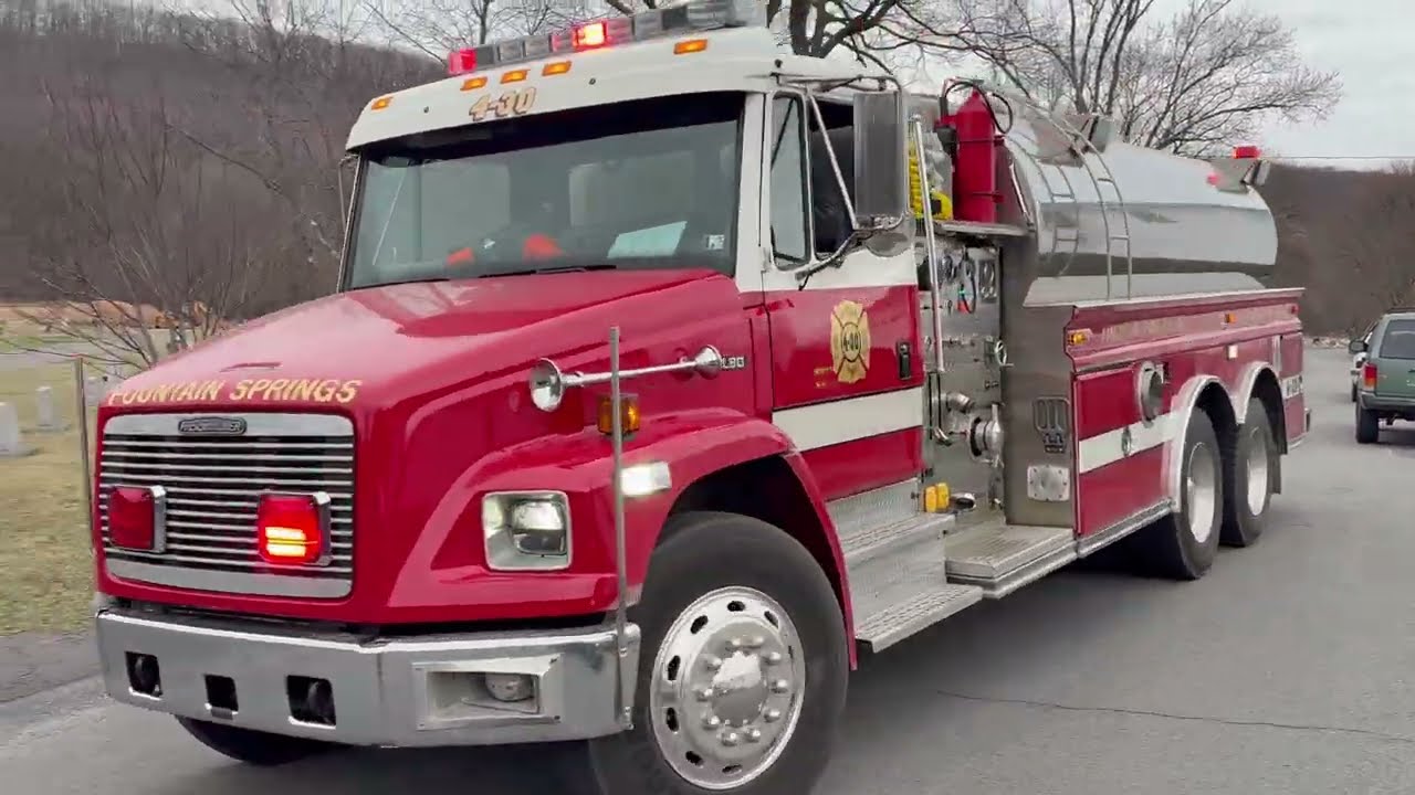 Fountain Springs, Pa. - Multi Alarm Brush Fire With Air Operations