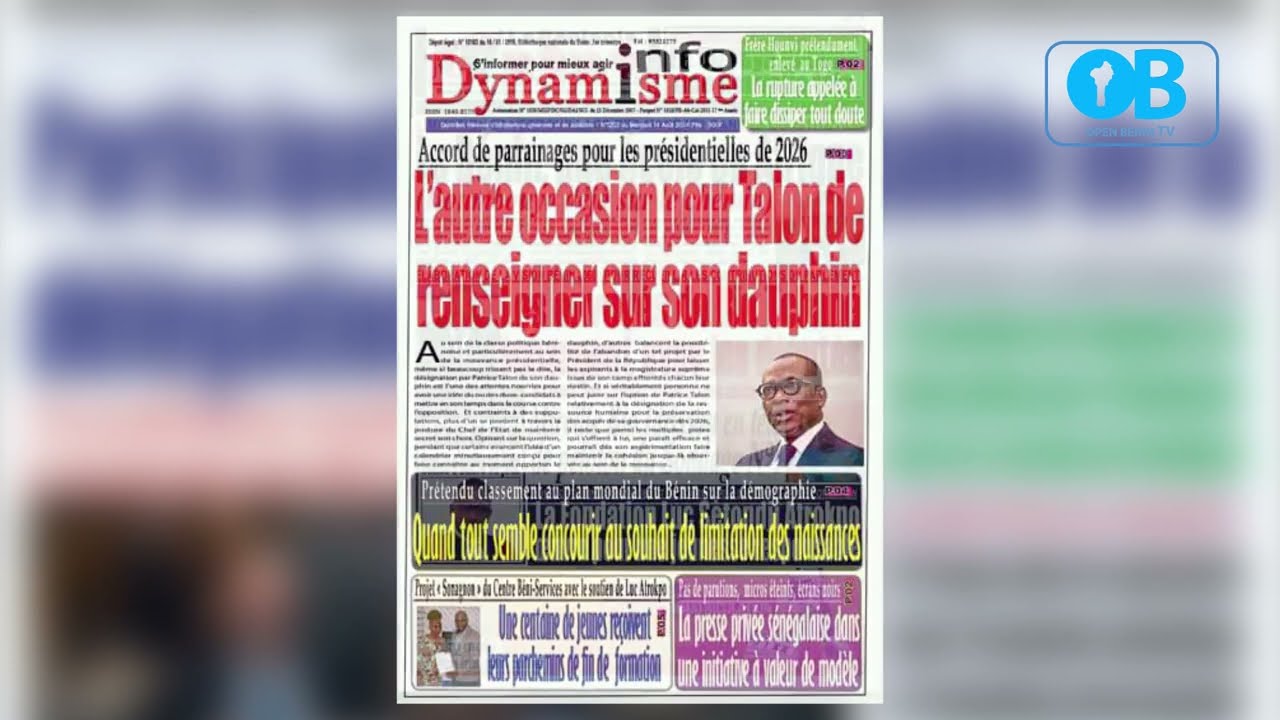 OPEN B&Eacute;NIN TV_UNE DES JOURNAUX DU MERCREDI 14 AO&Ucirc;T 2024