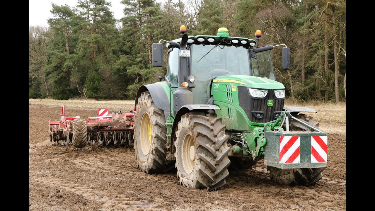 Bodenbearbeitung 2018: John Deere 6215R mit Horsch Joker 6RT